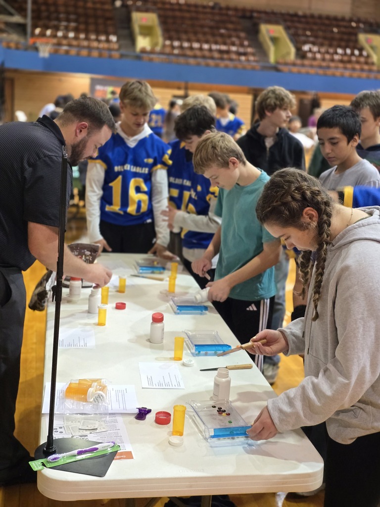 SMS students learning about health careers at Camp Med