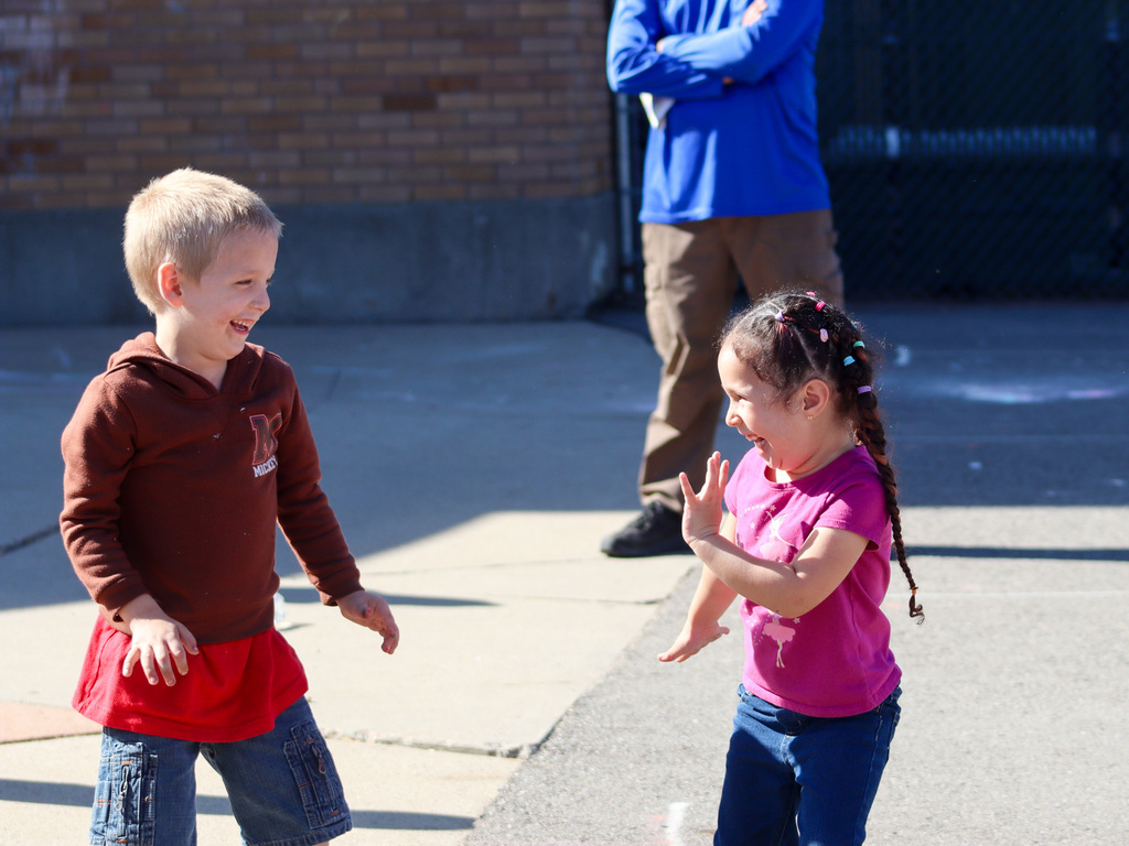 OMT students dancing during the OMT Literacy/STEM Event