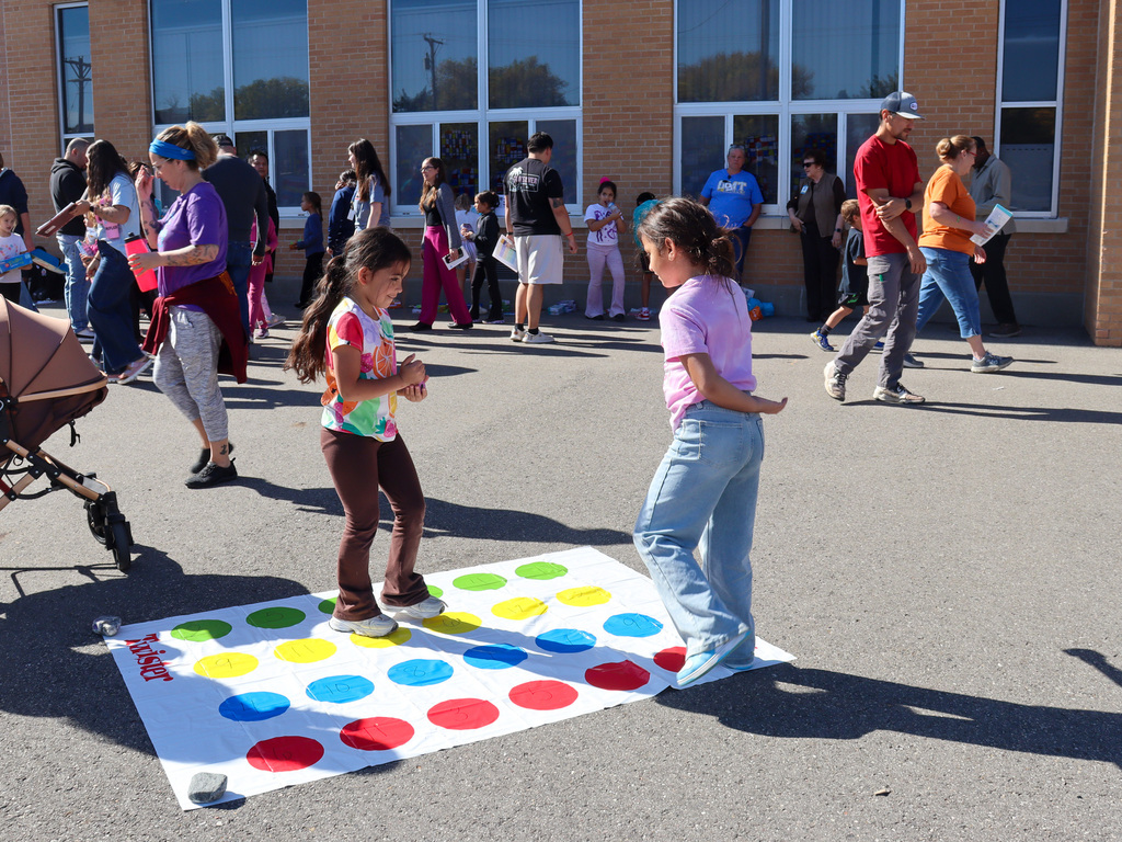 OMT students play a game during the OMT Literacy/STEM Event