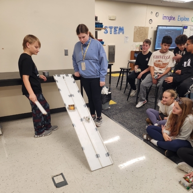 Students racing