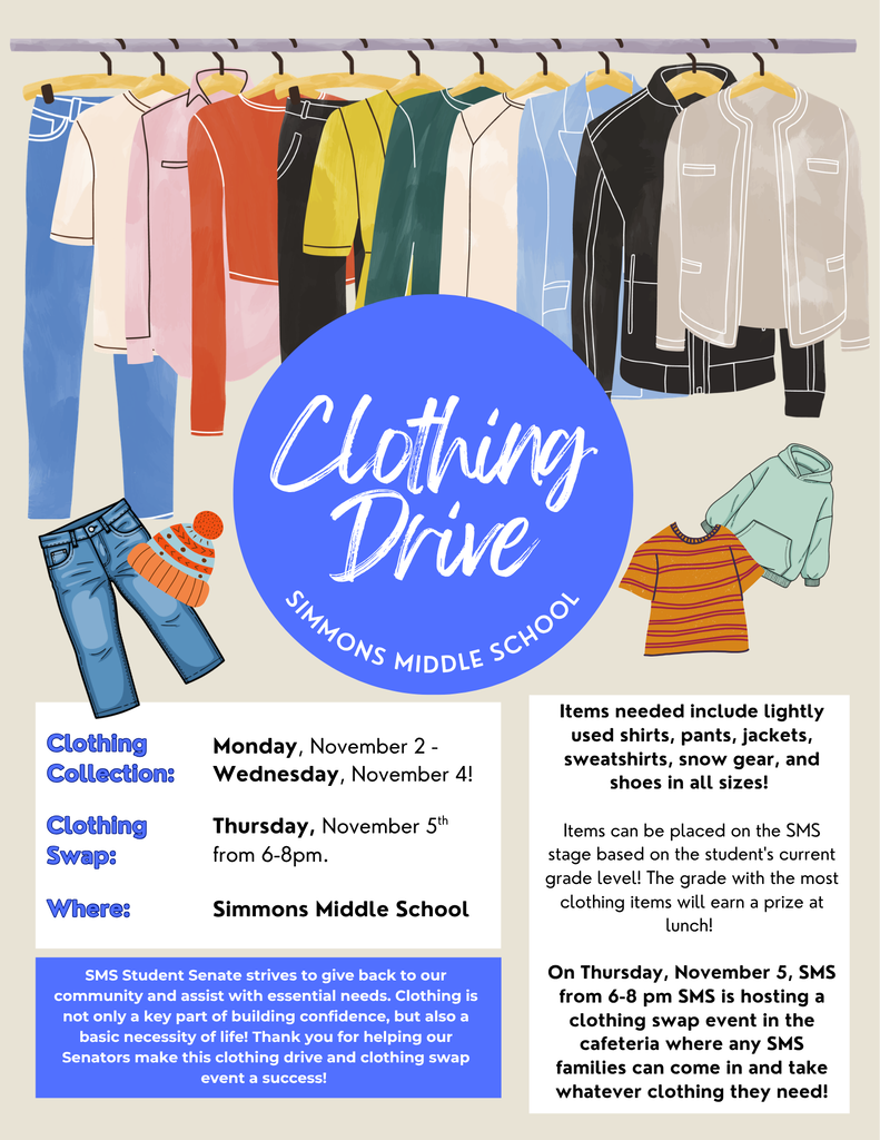 Clothing Drive and Swap Information