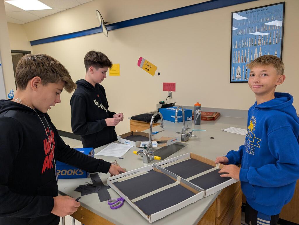 8th grade has been busy learning the basics of thermodynamics in science! Convection currents, cooler design competition, and solar ovens, oh my!
