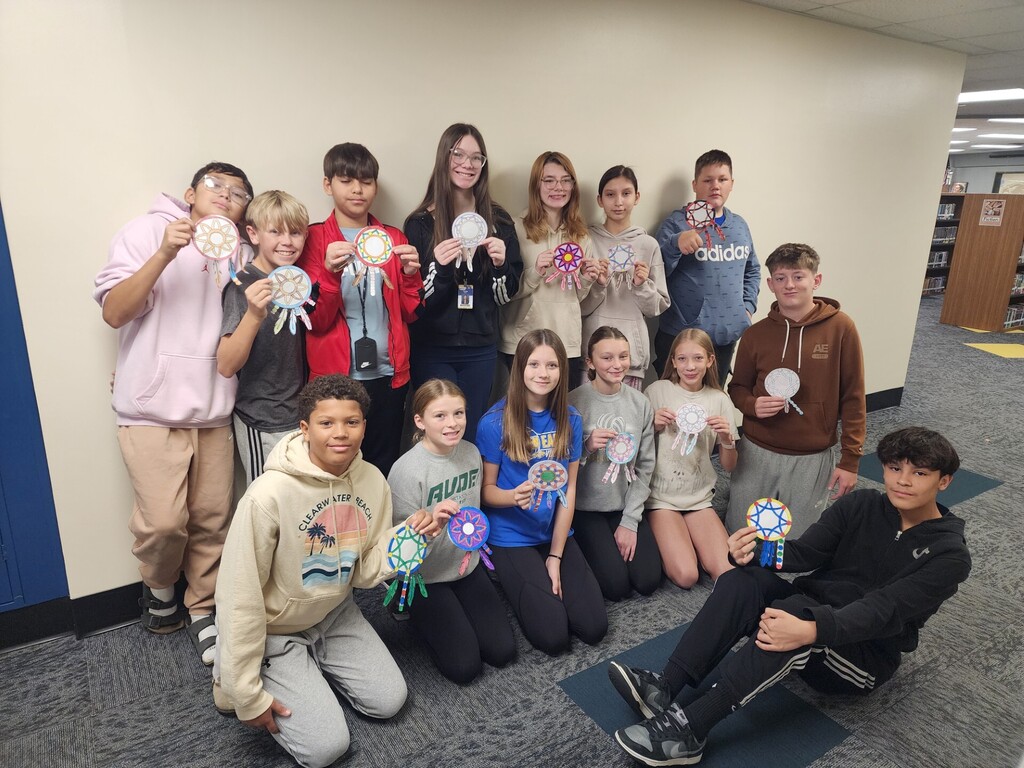 🧡 This week, HMS homerooms celebrated Indigenous Peoples Day!  Students had the opportunity to choose from several activities, including making totem pole crafts, learning about dreamcatchers, honoring the eagle, and working together on collaborative coloring posters.  It was a great chance to learn something new, get creative, and talk about the importance of respecting Indigenous cultures and traditions