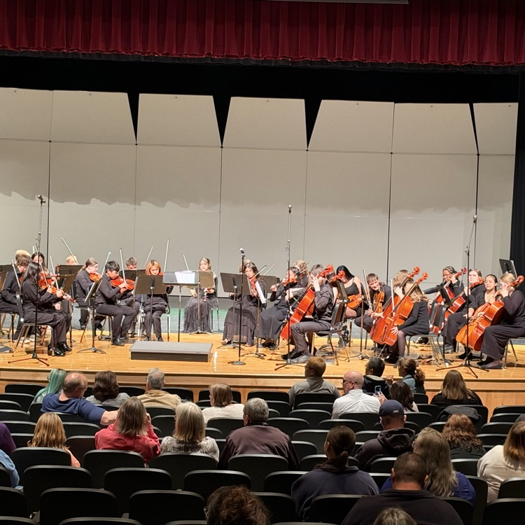 orchestra on stage