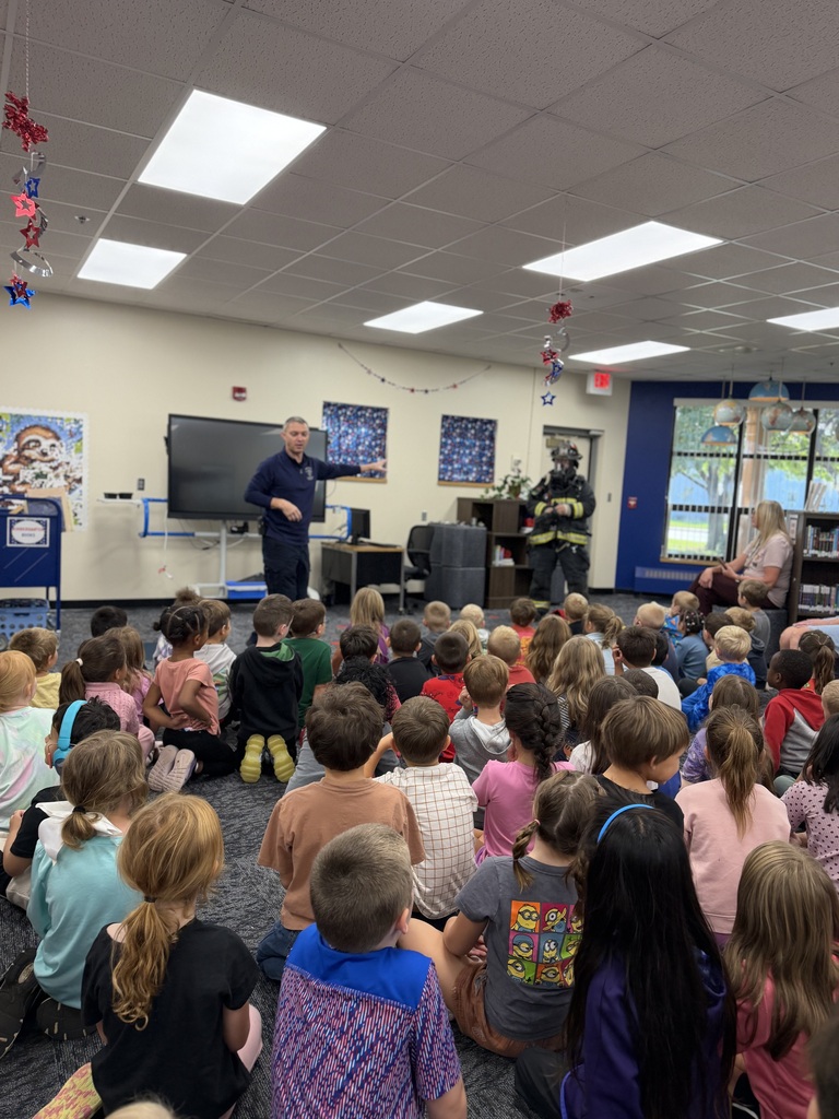 students learning about fire safey