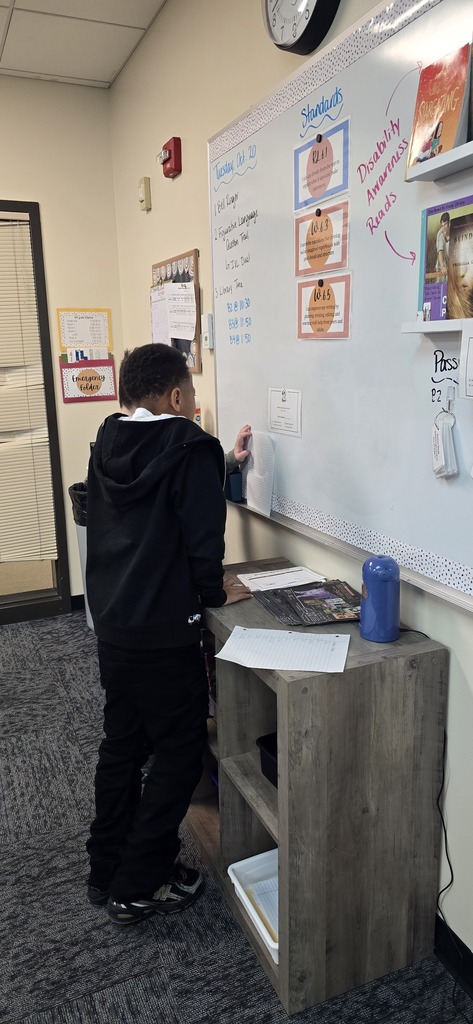 6th graders in language arts were challenged with a question trail. They worked in teams to figure out how figurative language was being used in song lyrics and poetry.