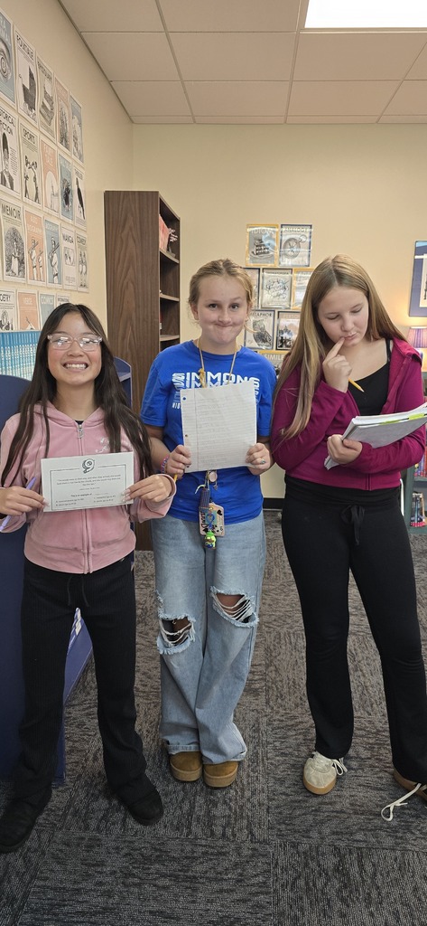6th graders in language arts were challenged with a question trail. They worked in teams to figure out how figurative language was being used in song lyrics and poetry.