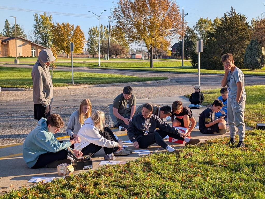 8th Graders wrapped up their unit on thermodynamics this morning by melting chocolate using the sun's radiation!