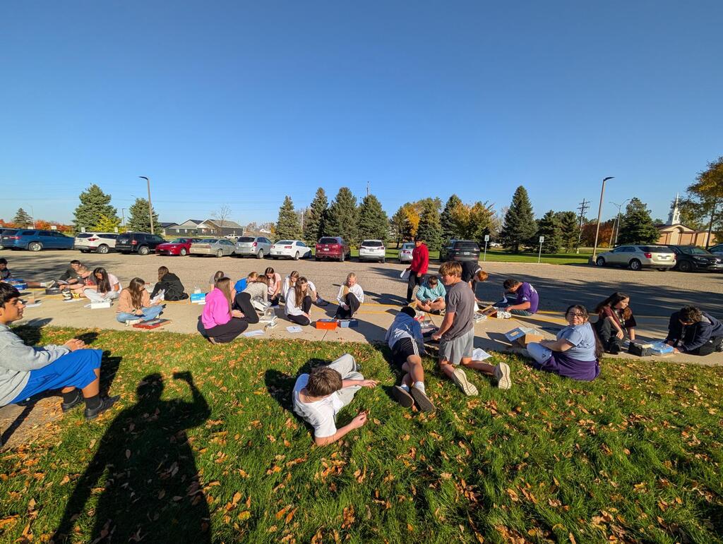 8th Graders wrapped up their unit on thermodynamics this morning by melting chocolate using the sun's radiation!