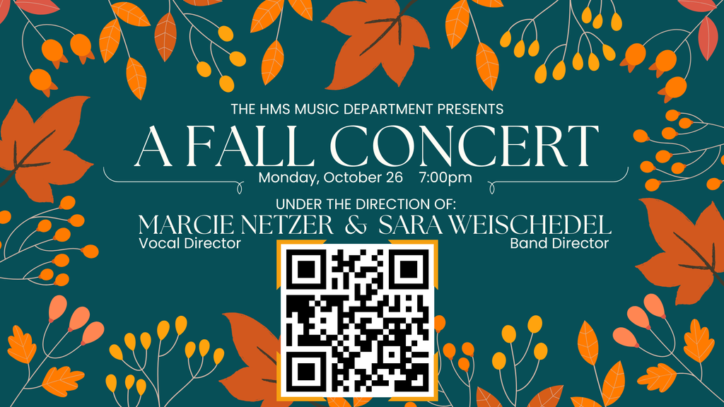 Join us TONIGHT for our Fall Concert!   Come enjoy an evening of music as our talented students take the stage! Performances begin at 7:00pm  in the  gym, featuring our 6th grade band, followed by the 7th grade band, and wrapping up with a performance by our combined 7th and 8th grade choir!  Can't make it in person? No worries! You can still enjoy the show from home by tuning in to our livestream!  🔗 Watch LIVE here: https://www.youtube.com/live/D1ktYsZIJ8Q  We hope to see you there for a great night of music! 