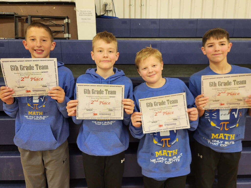 🧮🏆 These 6th graders really know how to CRUNCH some numbers!  Our 6th grade MathCounts teams took on their first competition of the season today, and they sure made it COUNT! 💙💛  🏅 Individual Finalists:  🥈 Asher – 2nd Place  Tyler – 9th Place  ⭐ Honorable Mention: Alex, Gabe, Logan, and Luke  🏆 Team Results:  🥈 2nd Place: Alex, Tyler, Asher, and Logan  ⭐ Honorable Mention: Hailey, Gabe, Pierce, and Jace  I'd say these mathletes are off to a pretty CALCULATED start! 😉 Congratulations to all of our 6th graders on a fantastic first competition! 👏