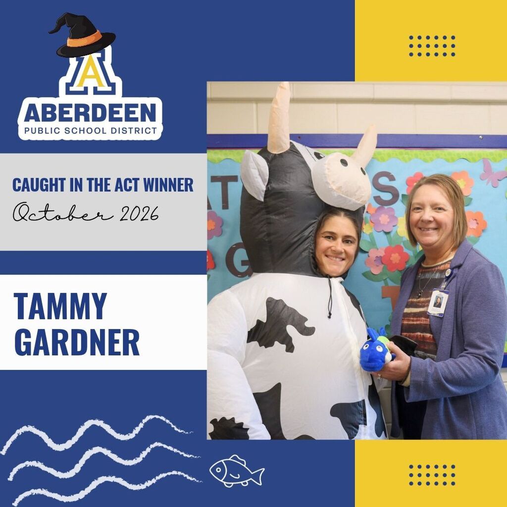 October 2026 Caught in the Act winner Tammy Gardner with Dr. Guffin