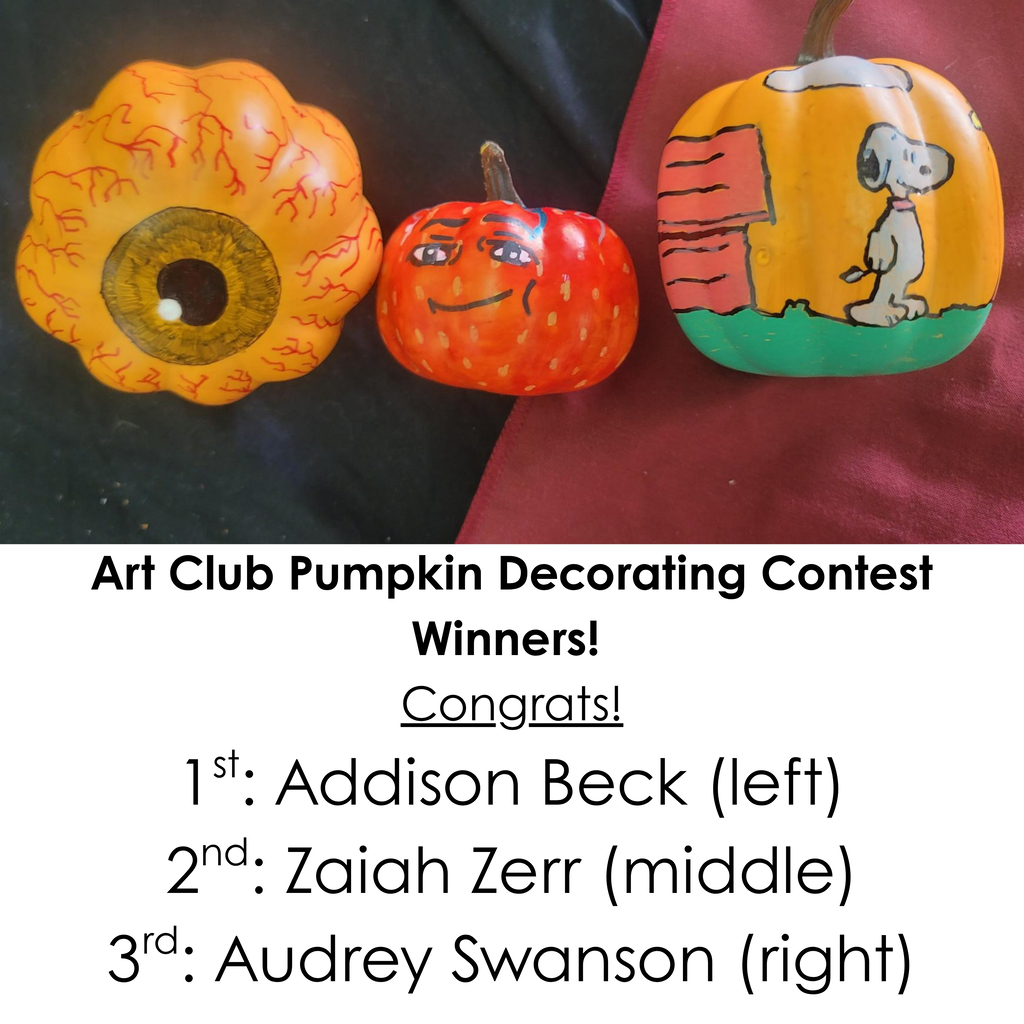 Here are our winners! Thanks to all those who voted!