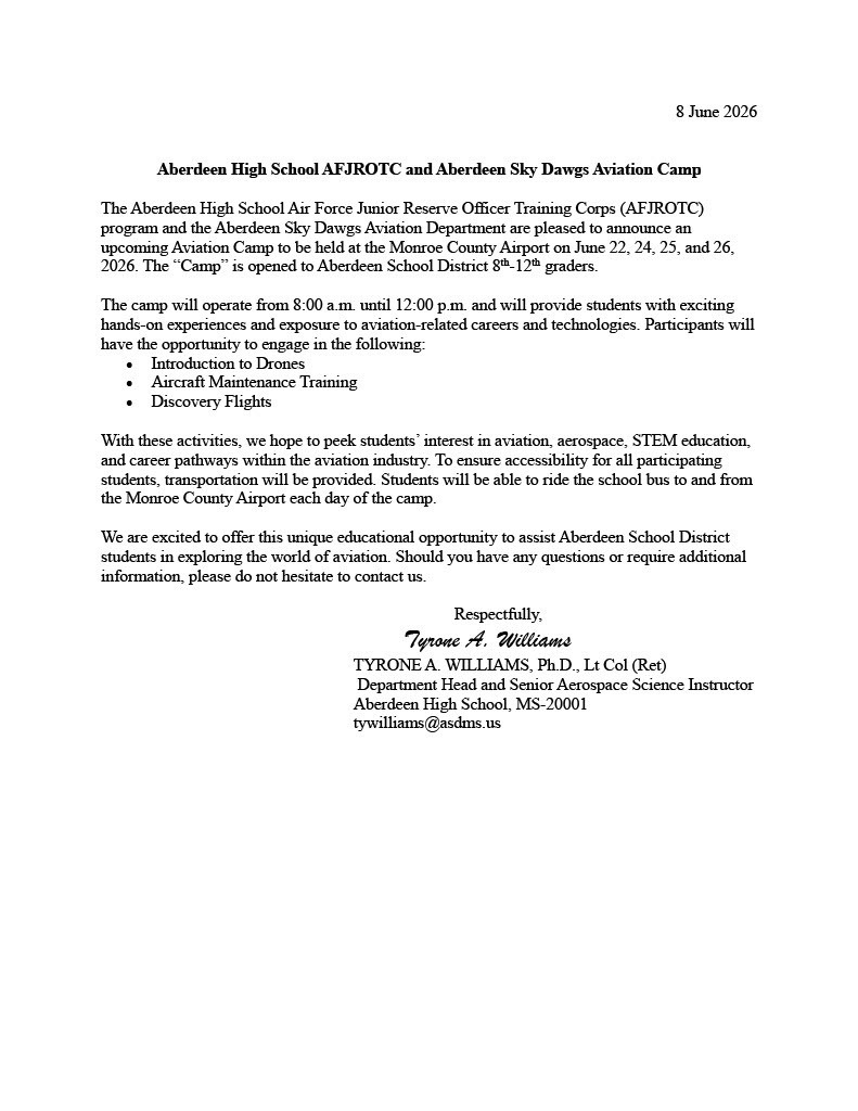 aviation camp
