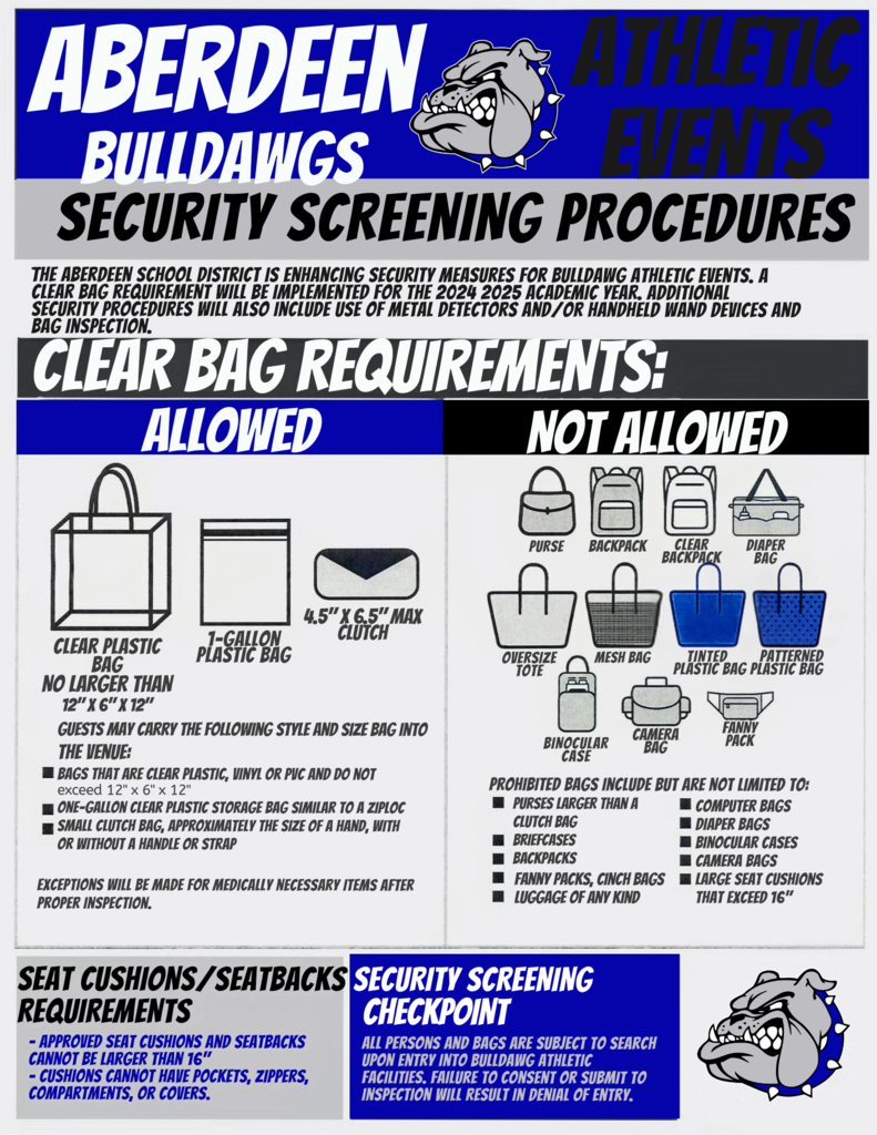 ASD Clear Bag Policy