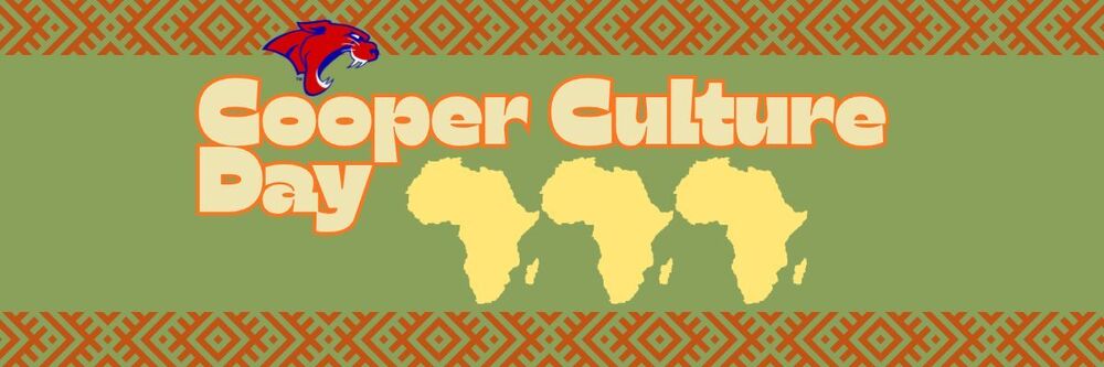 Cooper Culture Day with cougar head and continent of Africa