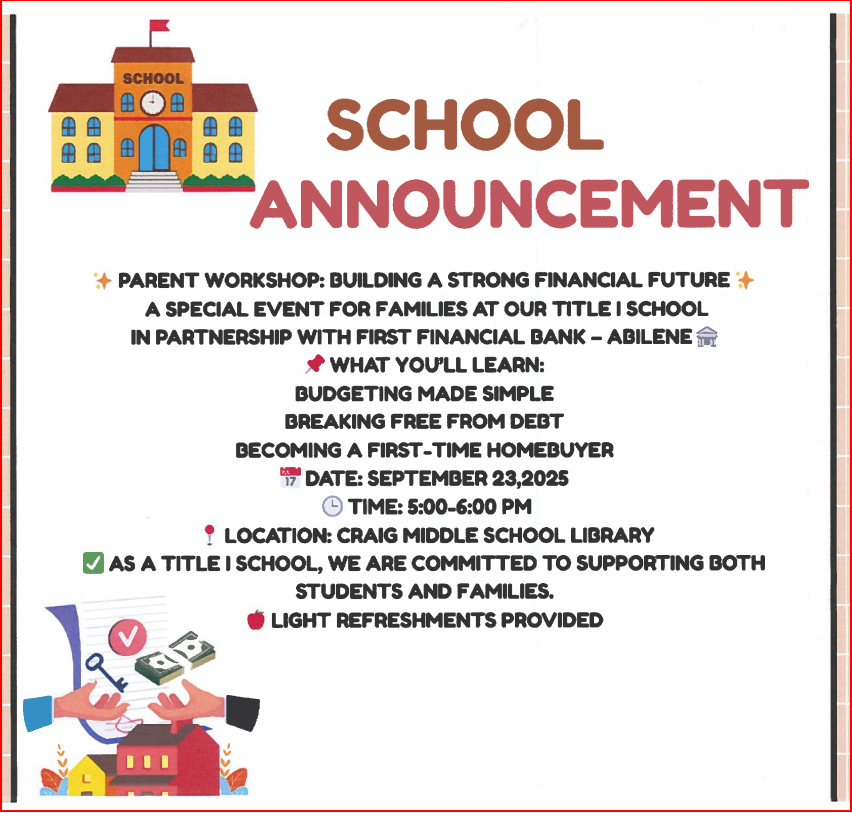 Mark Your Calendar: Title I Parent Event!