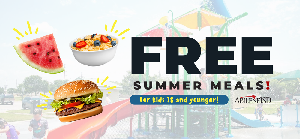 Free summer meals for kids 18 and younger