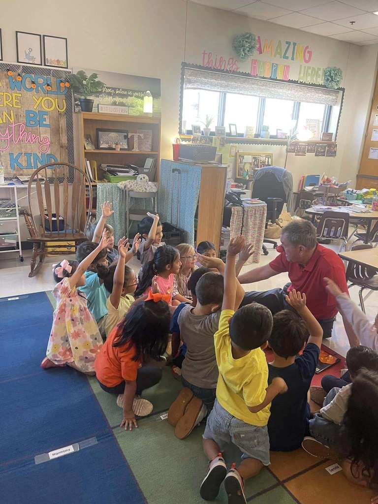 Rep. Stan Lambert engaging with Martinez students