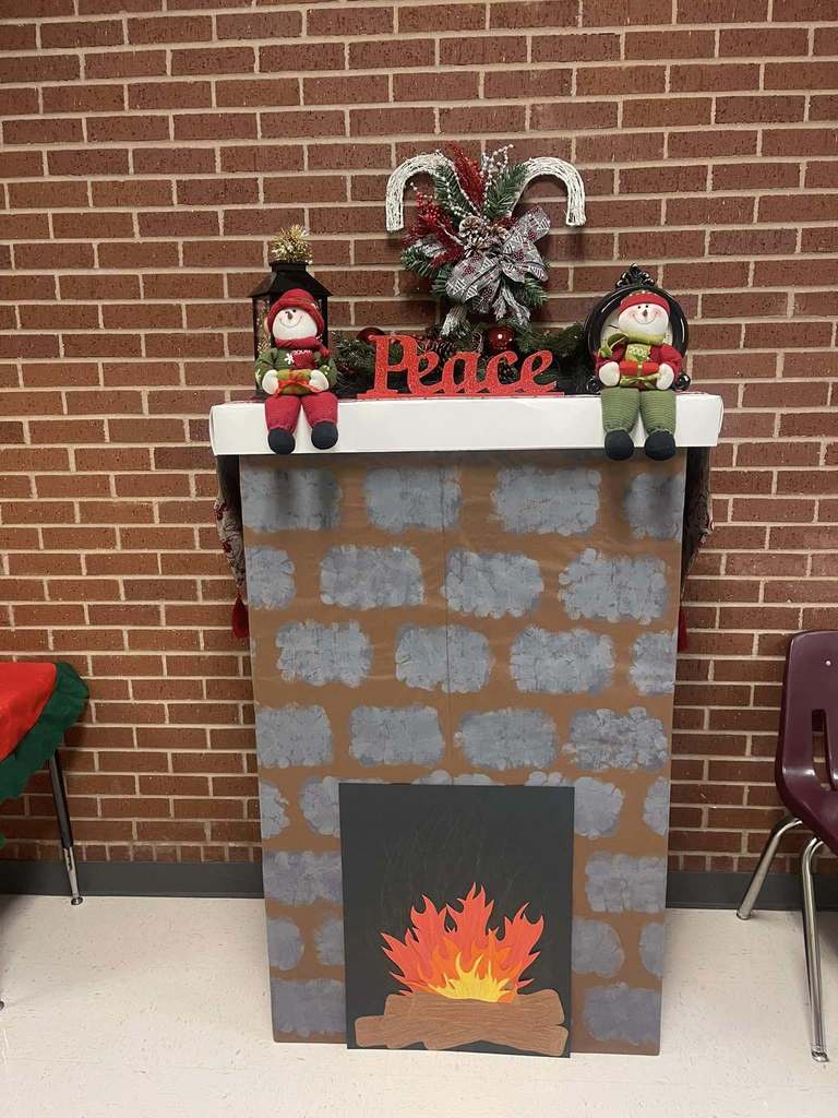 A fireplace
