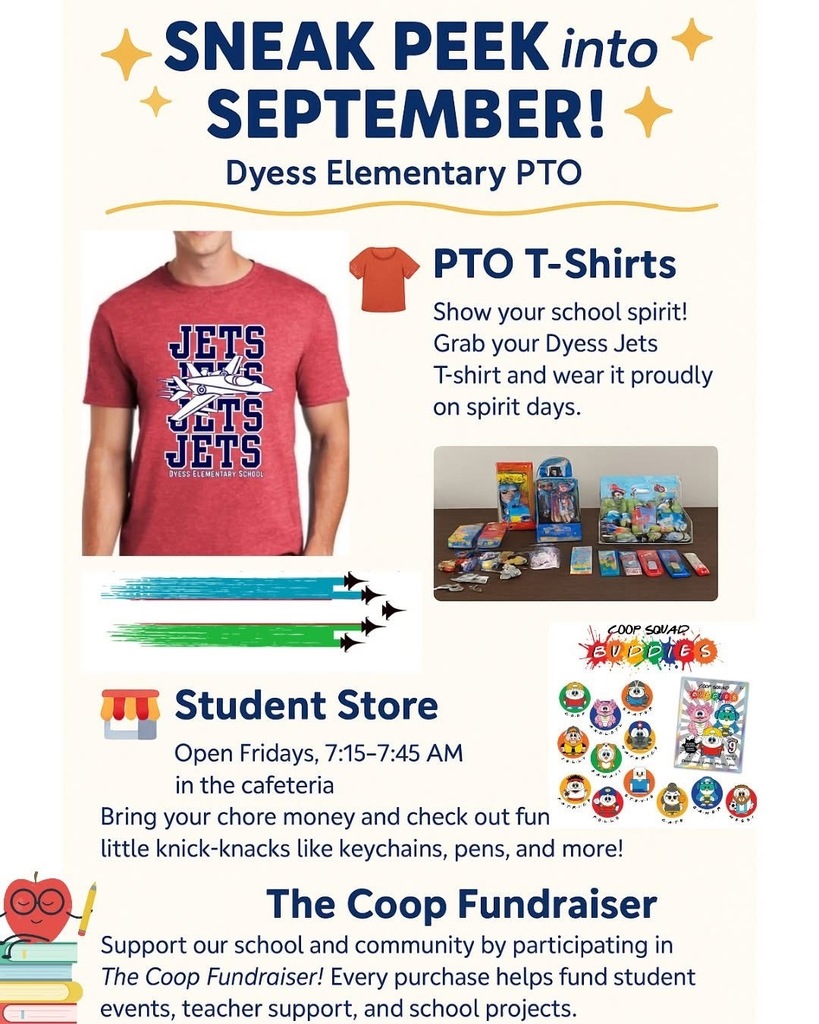 Sneak Peek into September with Dyess Elementary PTO