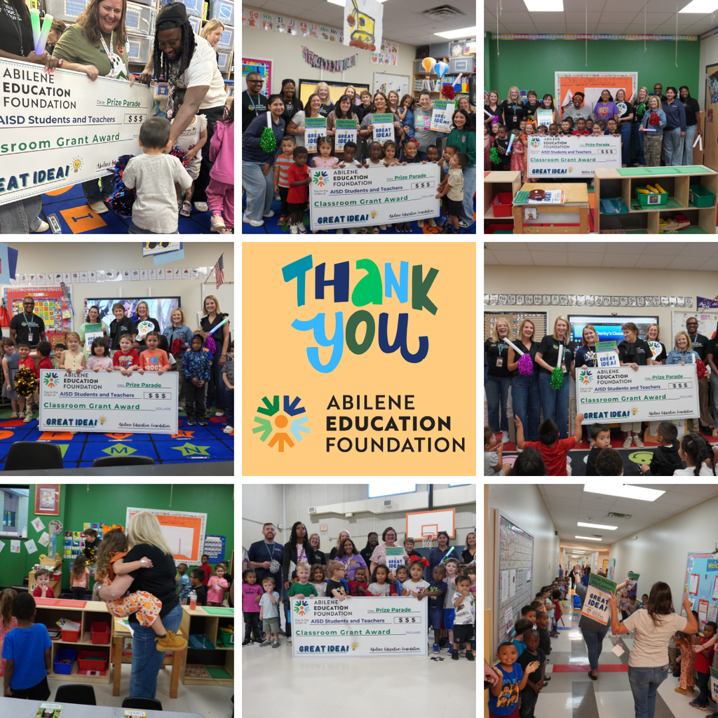 Abilene Education Foundation prize parade delivered six STAR grant awards to Long ELC teachers!
