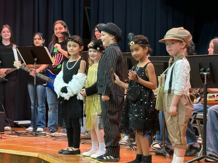 students dressed up for the black history month celebration