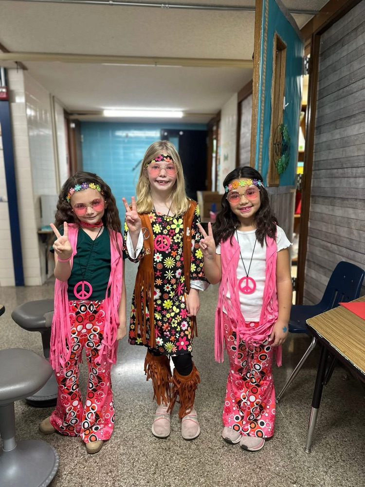 students dressed up for the black history month celebration