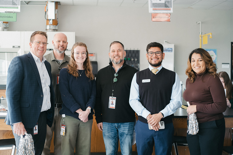 A group photo featuring Darby Ice