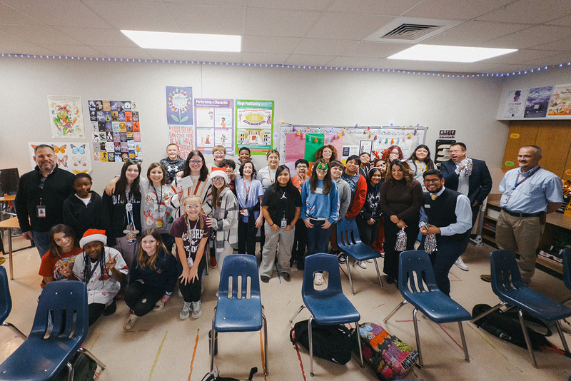 A group photo featuring Madison Subia