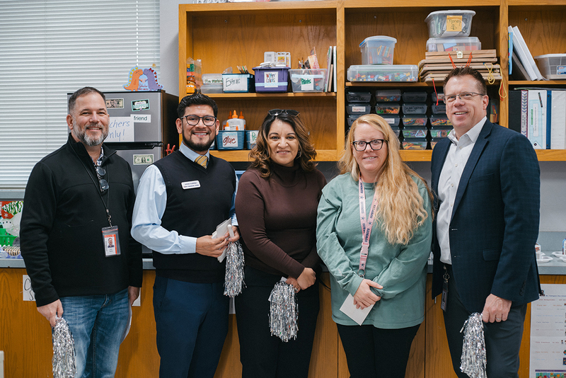 A group photo featuring Jackie Anderson