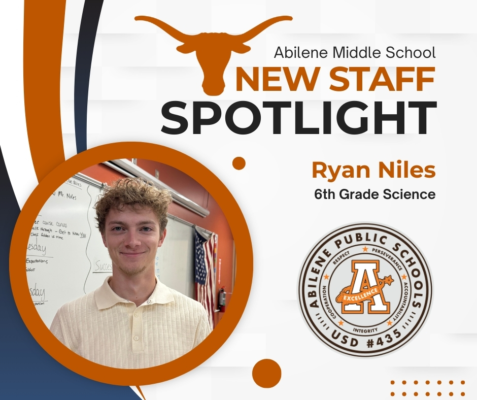 New staff spotlight - Ryan Niles, 6th grade Science