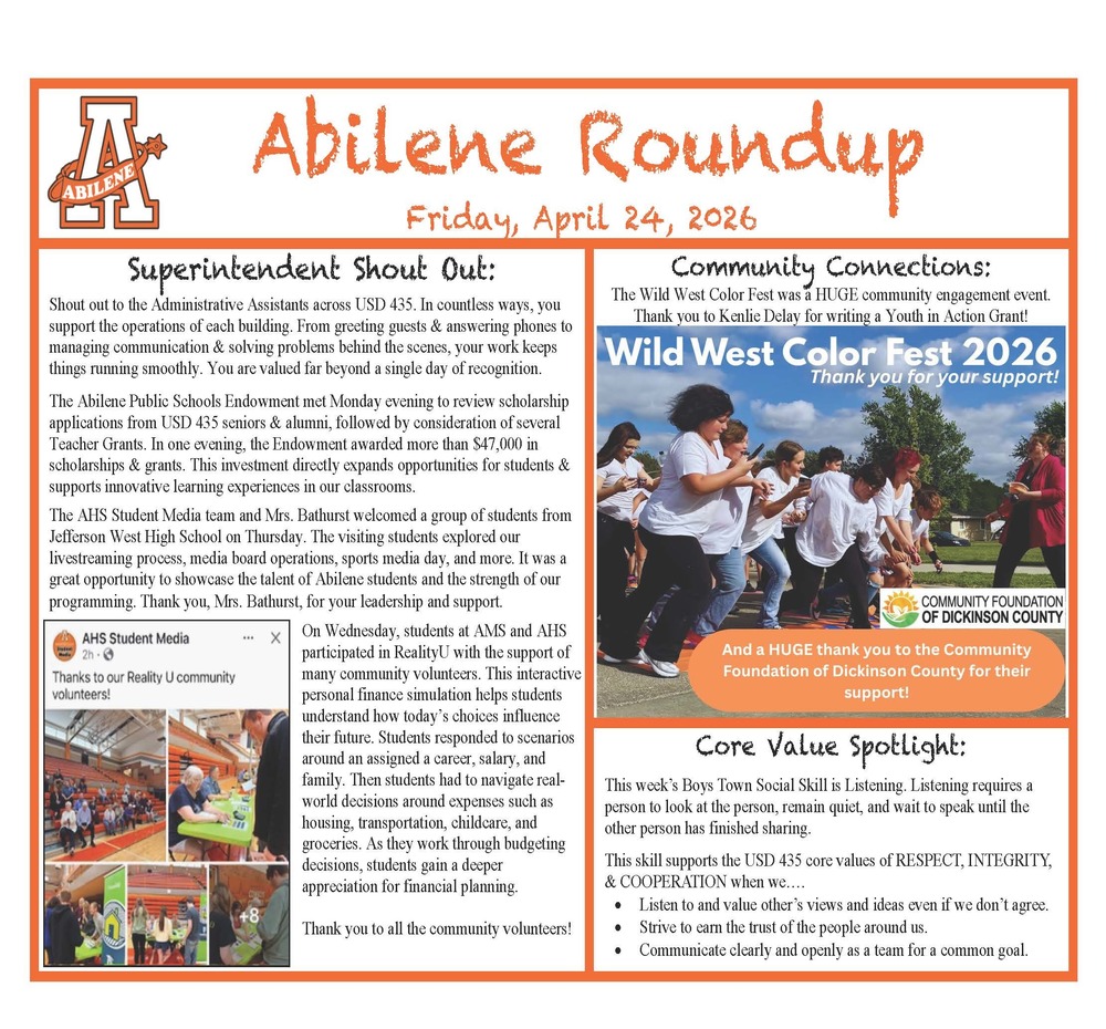 Abilene Roundup 4-24-2026