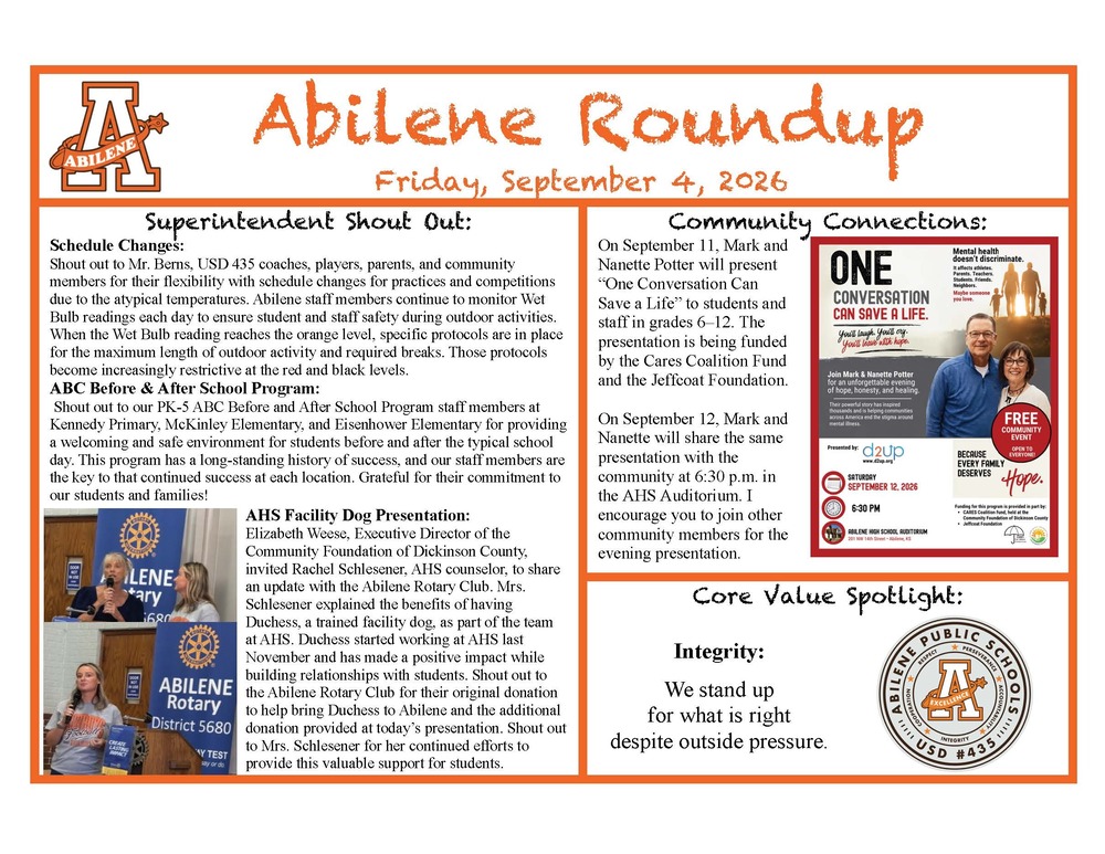 Abilene Roundup 9-4-2026