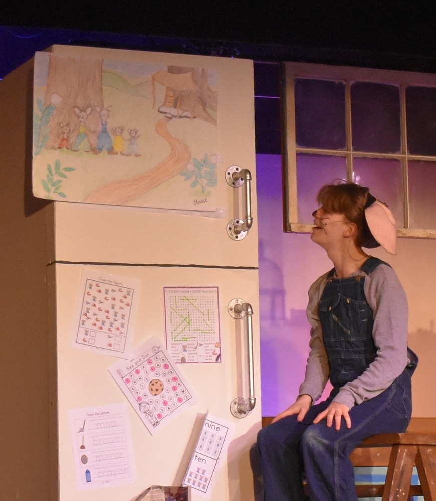 Student dressed as mouse