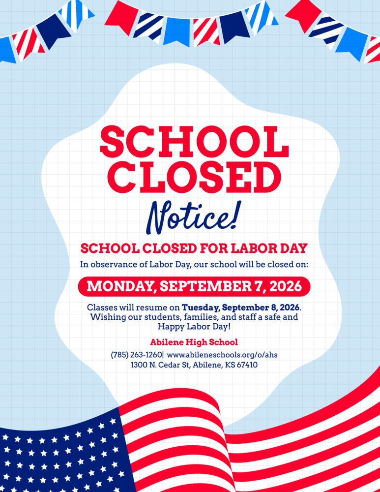 Labor Day Poster - No School