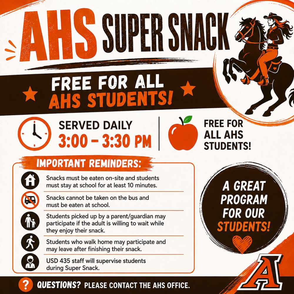 Announcement about super snack