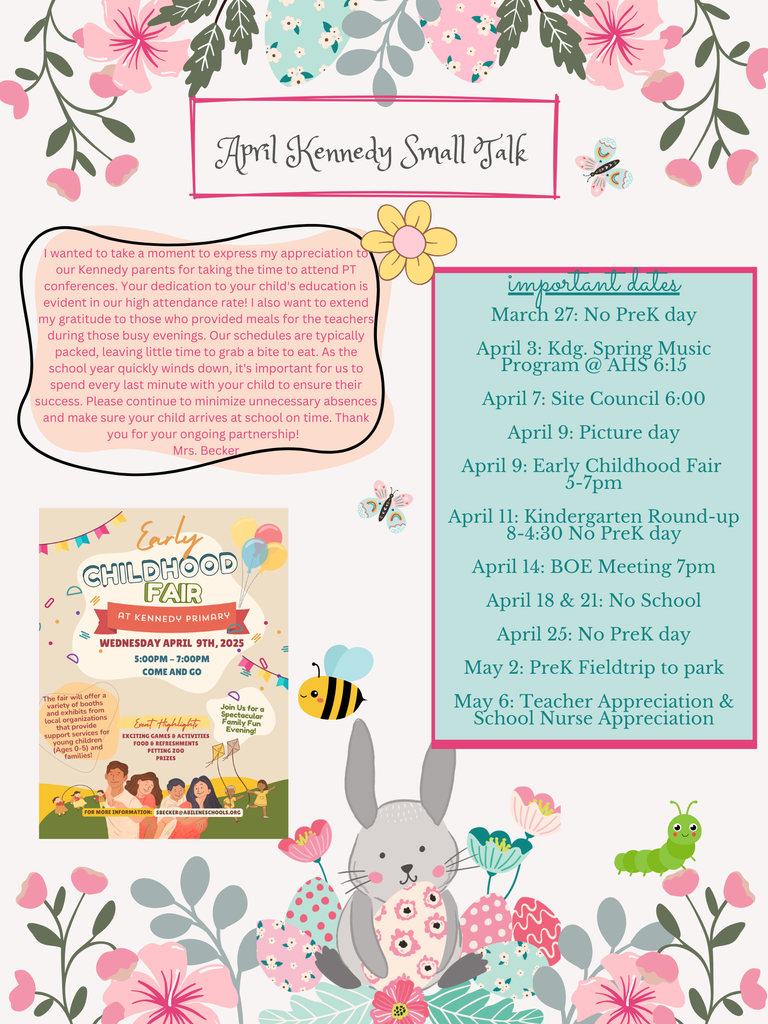 Kennedy April Newsletter