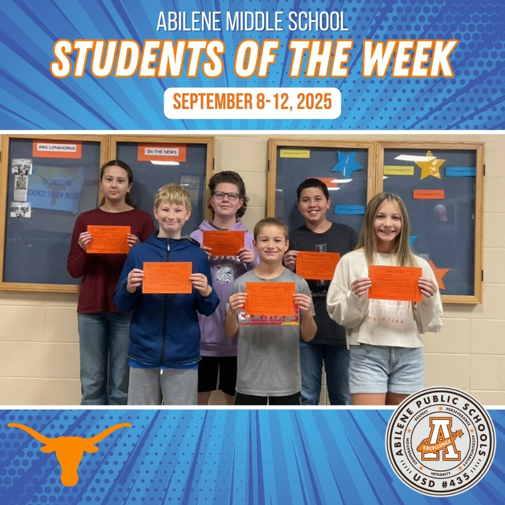 AMS Students of the Week for 9.8.25