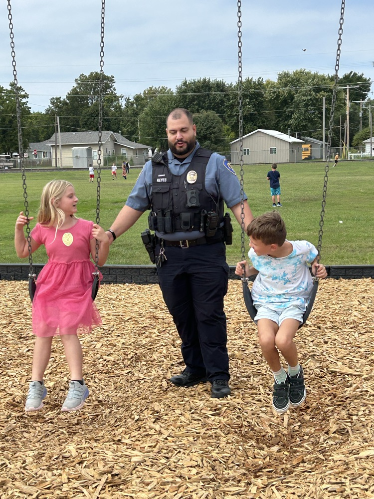 helping with the swings