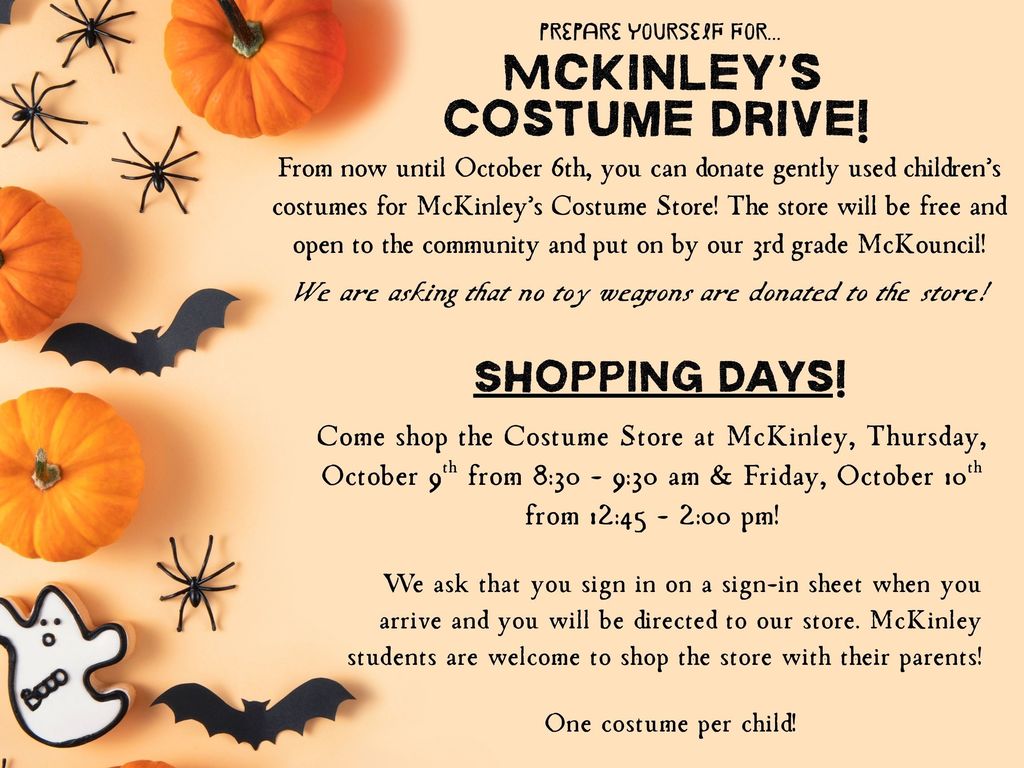 McKinley Costume Drive