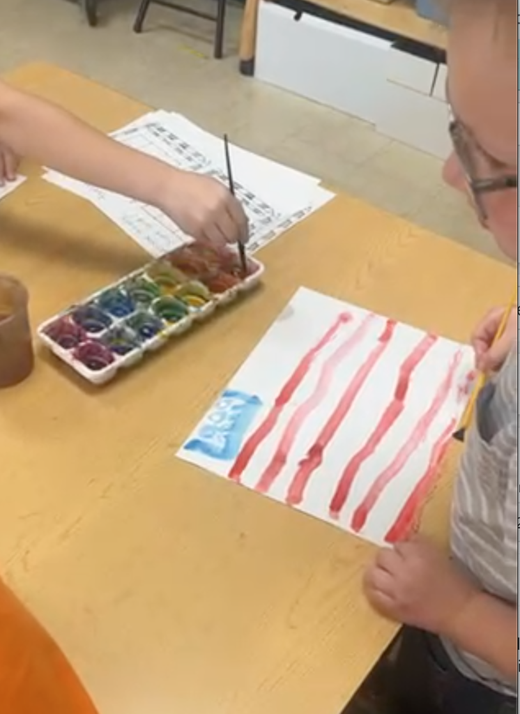 Painting the flag