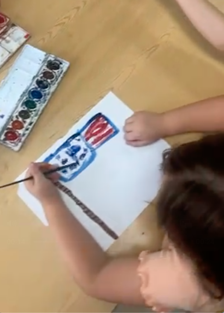 Painting the flag