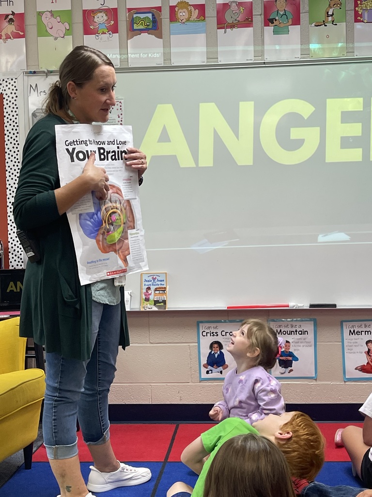Mrs. Davies teaching about our brain and anger.