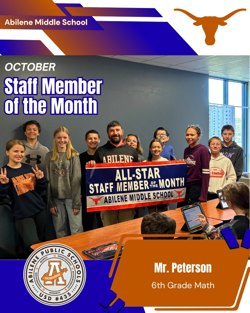 Graphic displaying our October Staff Member of the Month