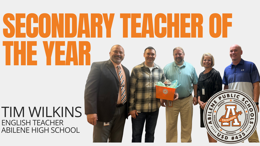 Tim Wilkins – USD 435 Secondary Teacher of the Year