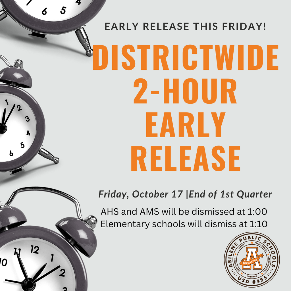 Two-Hour Early Release – Friday, October 17