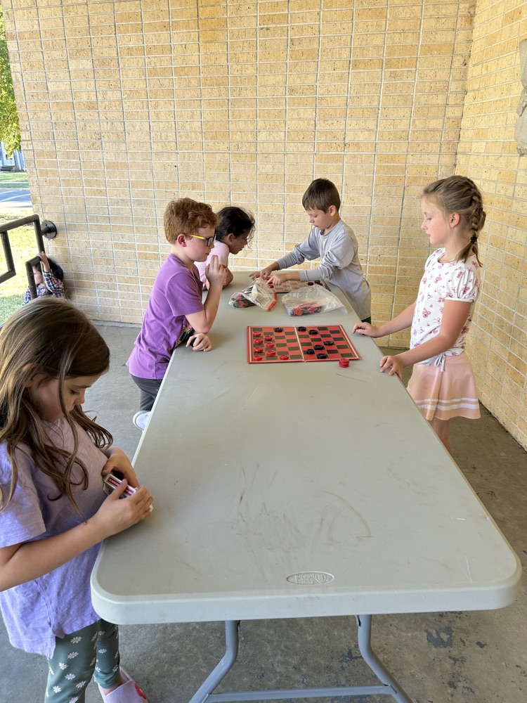 Playing games outside!