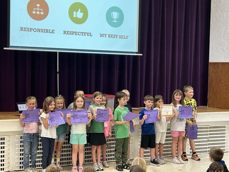 2nd grade Character Award winners