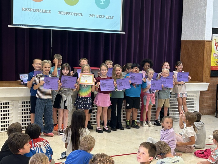 3rd grade Character Award winners